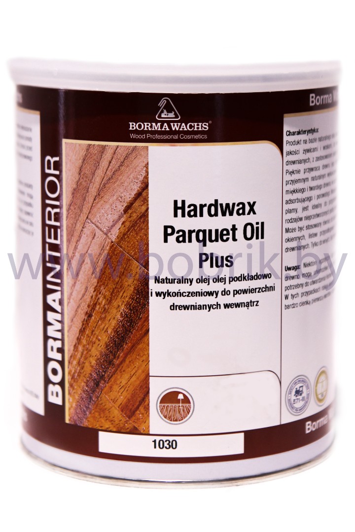 Паркетное масло восковое с натуральным эффектом HARDWAX PARQUET OIL .